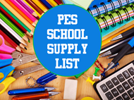 PES School Supply List